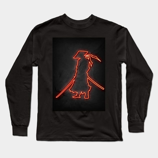 Samurai Long Sleeve T-Shirt by Durro